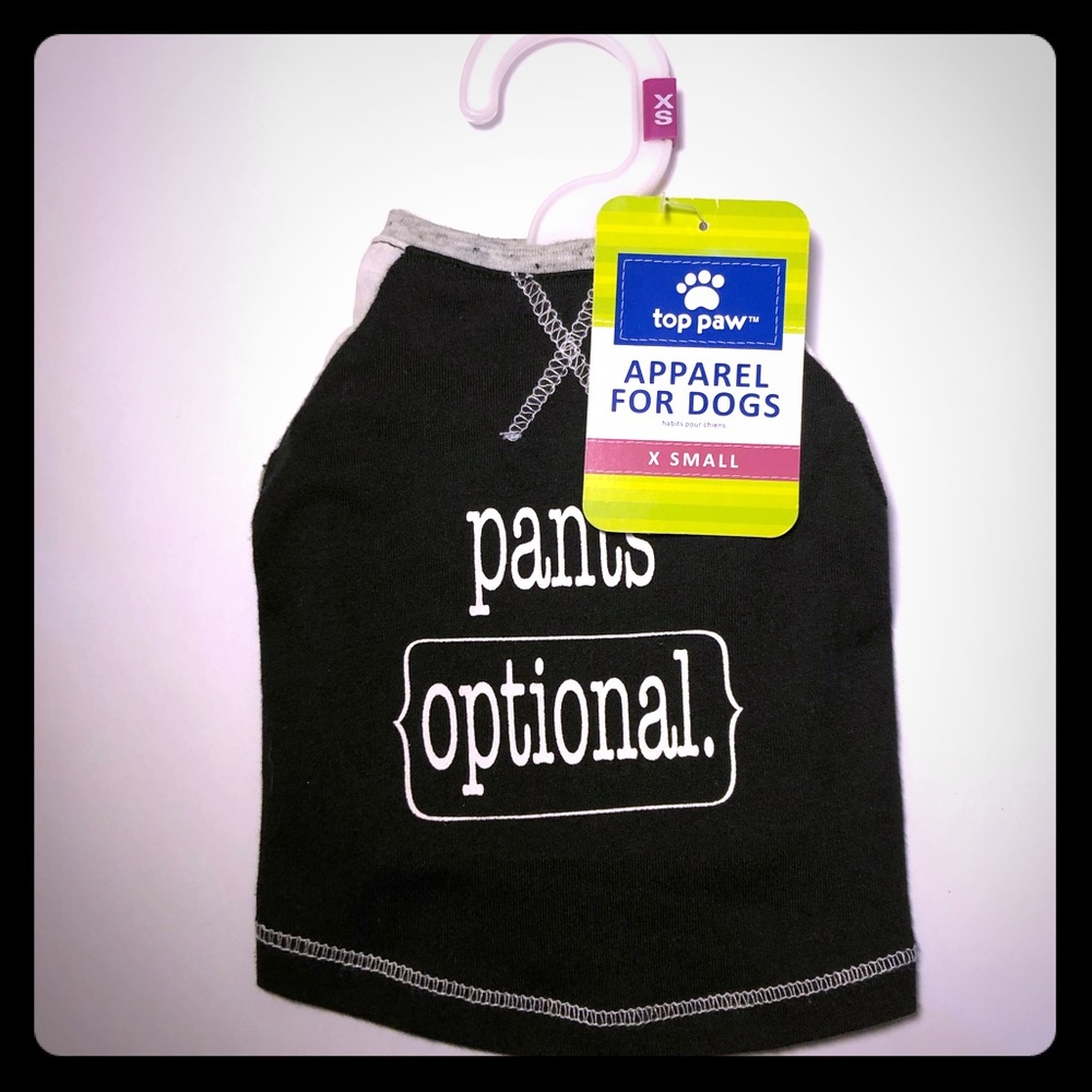 Top Paw Apparel Pants Optional Pet Dog Tee Shirt